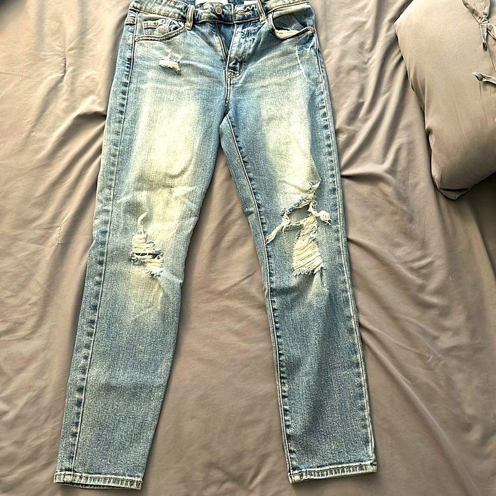 Eunina “Tobi” high rise relaxed crop denim